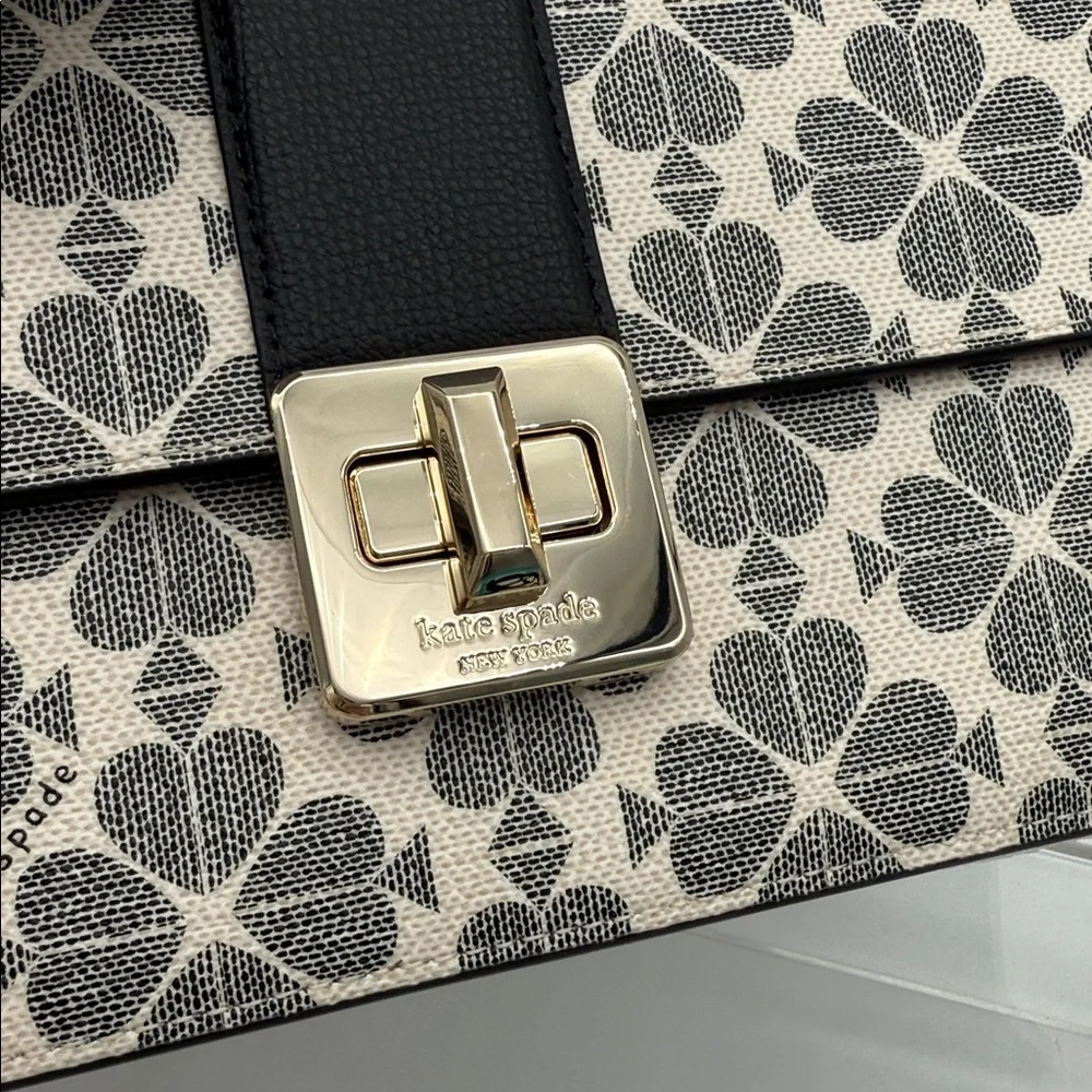 Kate Spade Spade Flower Small Flap Shoulder Bag Black Multi